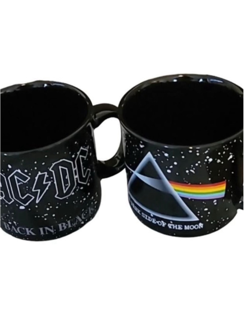 “Camp Mugs” Lot of 2 Rock Band Themed Mugs Cups AC/DC Floyd NWT